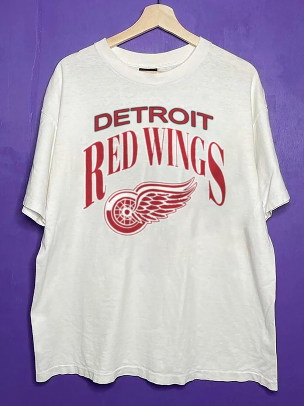 Vintage 90s Detroit Red Wings NHL Hockey Shirt, Detroit Red Wings Unisex Shirt
